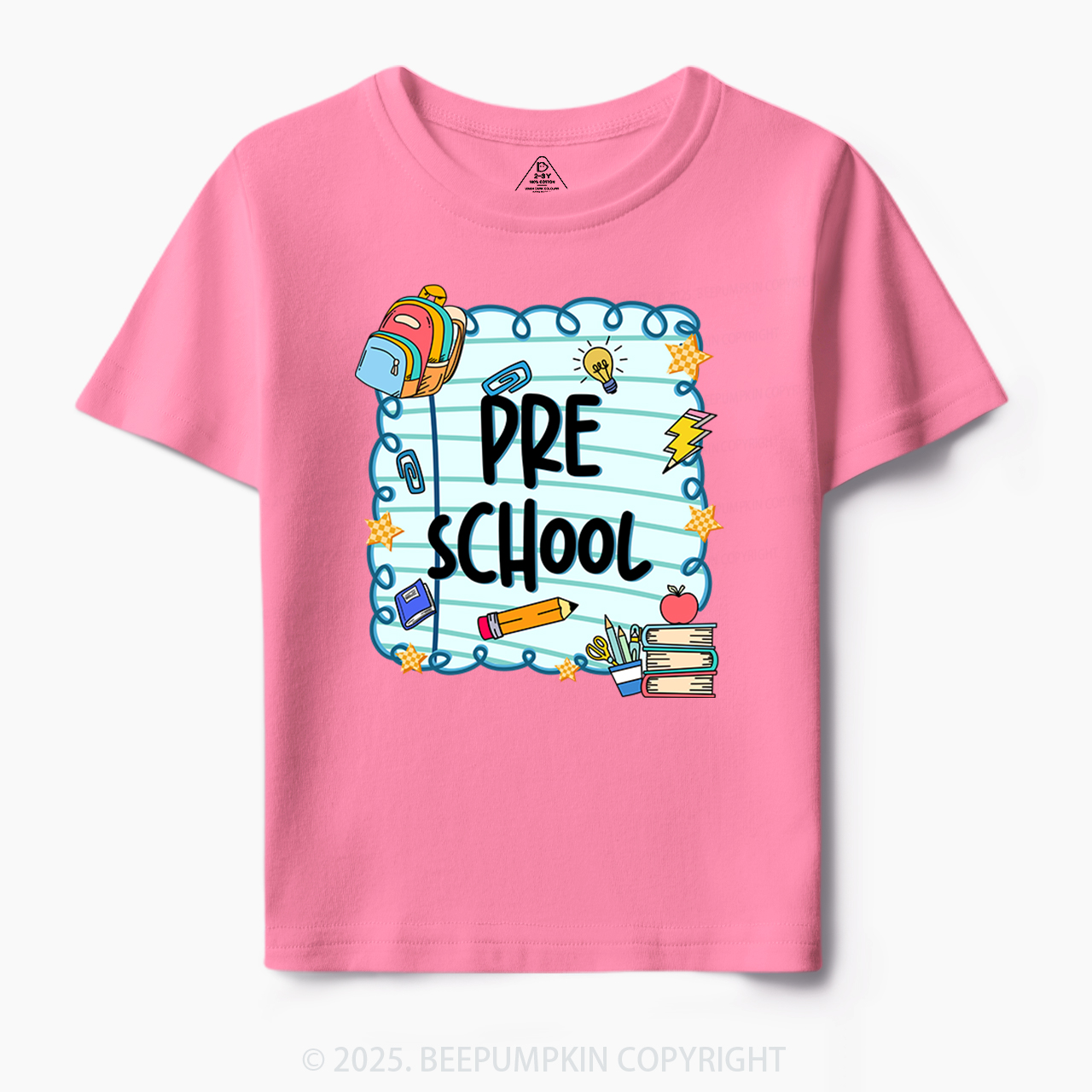 Personalized First Day Of School Toddler&Kid's Tees Beepumpkin
