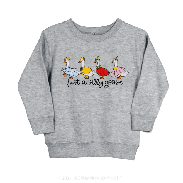 Just A Silly Goose Kid's Sweatshirt
