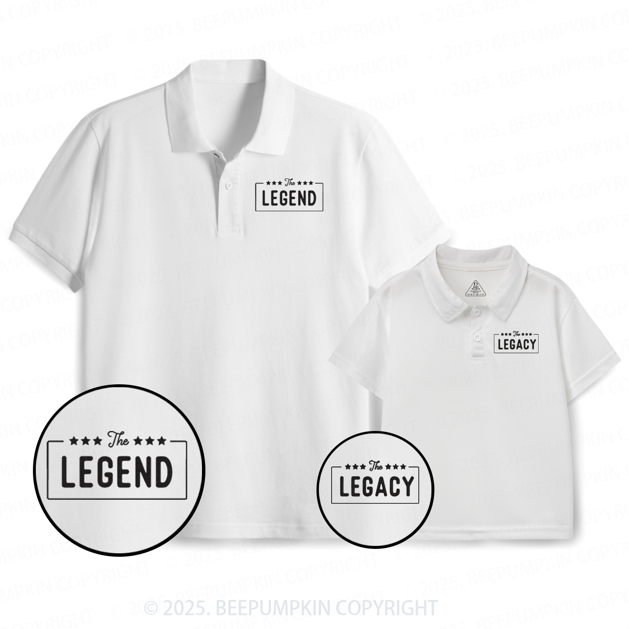 Legend & Legacy Dad&Me Matching Polo Shirt Beepumpkin