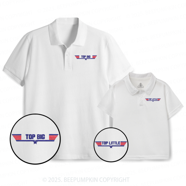 Top Big Dad&Me Matching Polo Shirt Beepumpkin