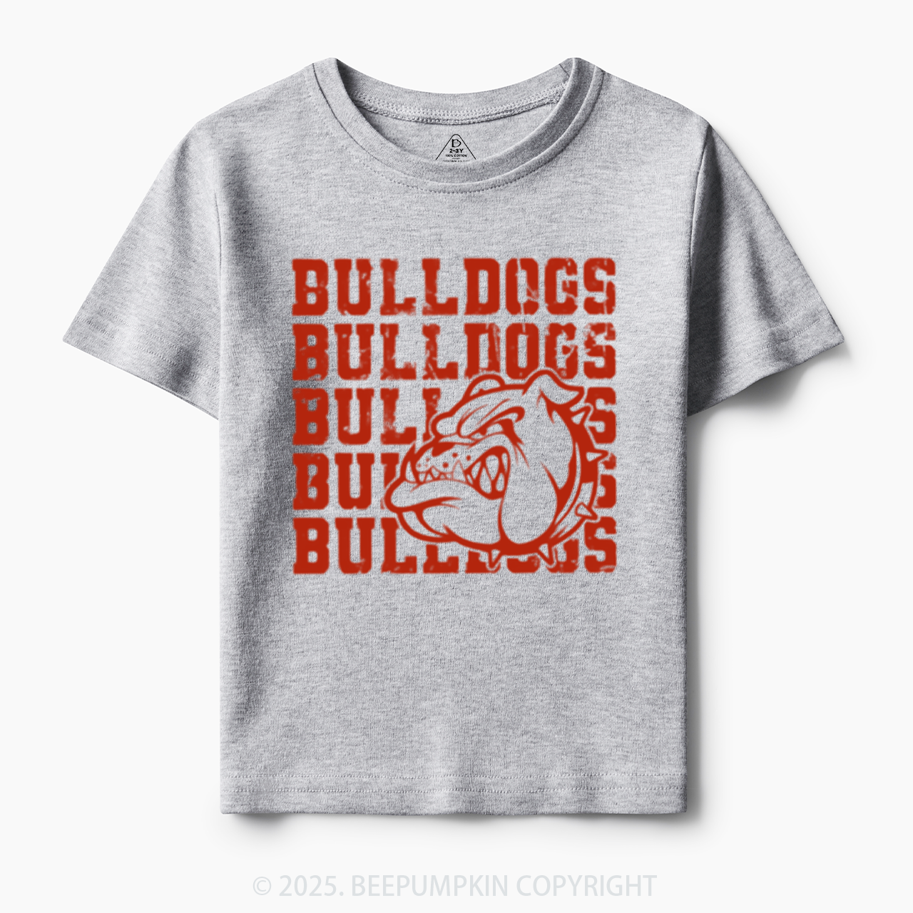 Personalized Bulldogs Mascot Toddler&Kid's Tees Beepumpkin
