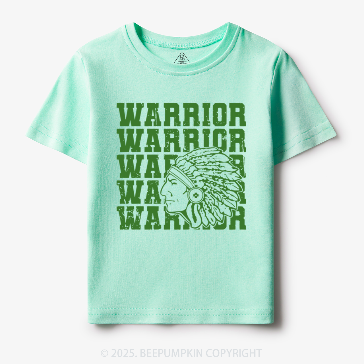 Personalized Warrior Mascot Toddler&Kid's Tees Beepumpkin
