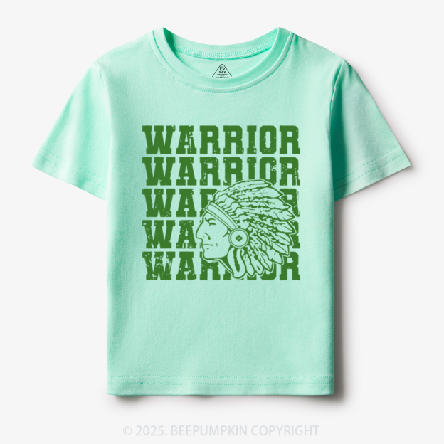 Personalized Warrior Mascot Toddler&Kid's Tees Beepumpkin