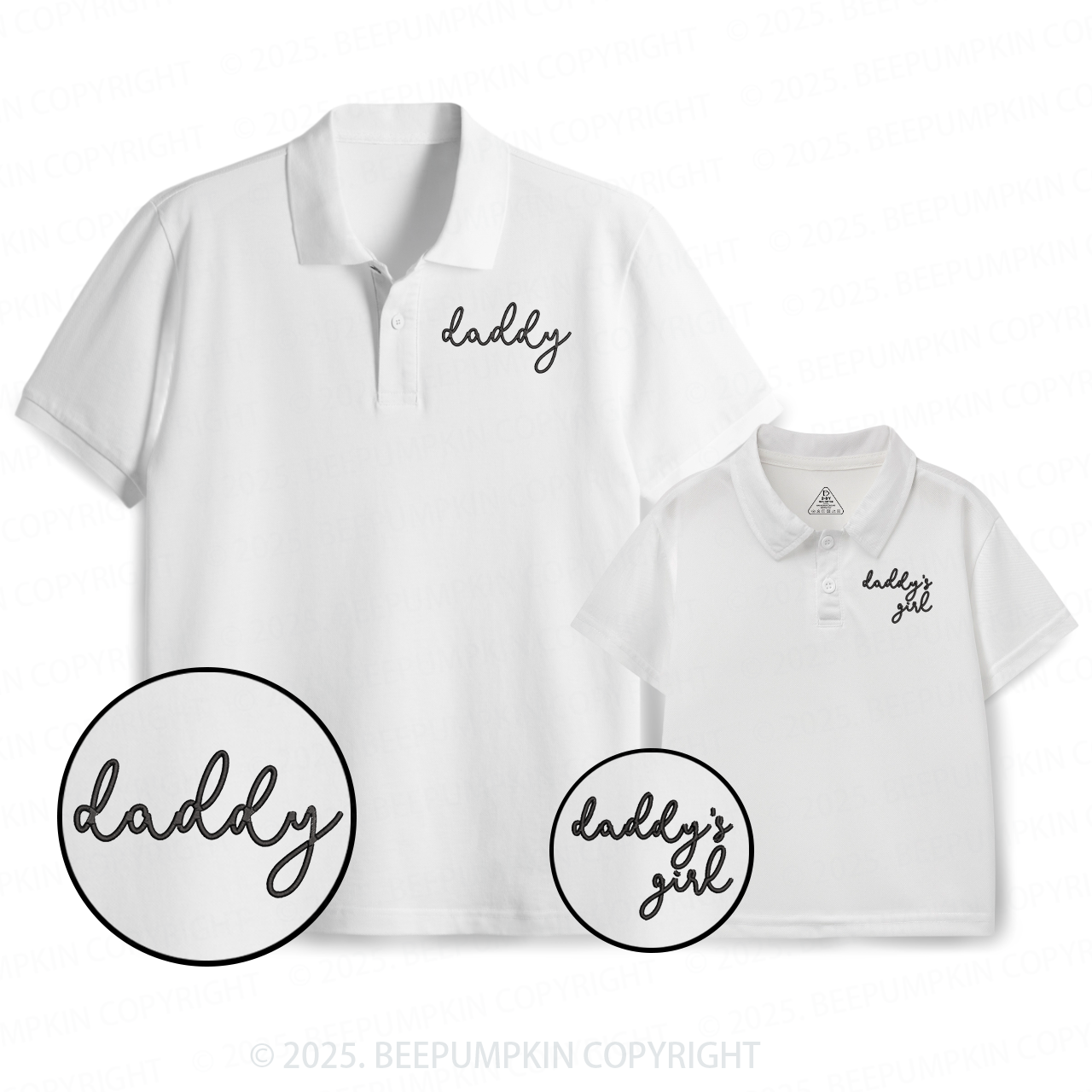 Personalized The Best Gift Dad&Me Matching Polo Shirt Beepumpkin