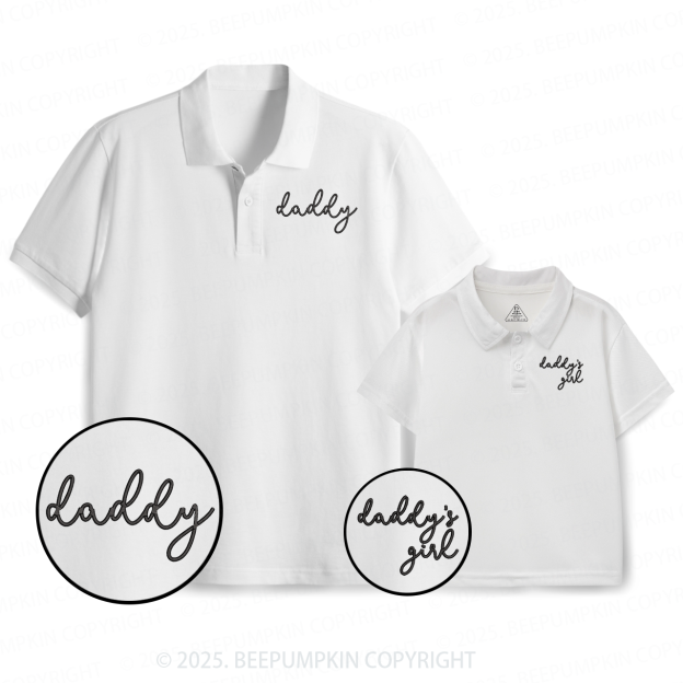 Personalized The Best Gift Dad&Me Matching Polo Shirt Beepumpkin