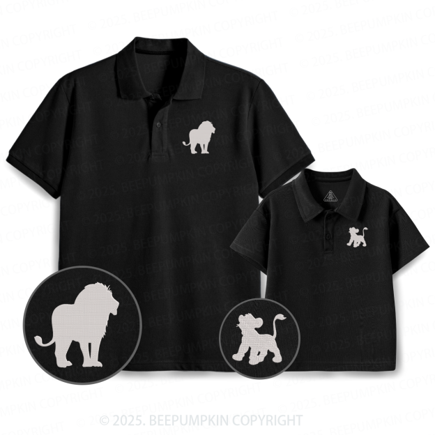 Lion Dad&Me Matching Polo Shirt Beepumpkin