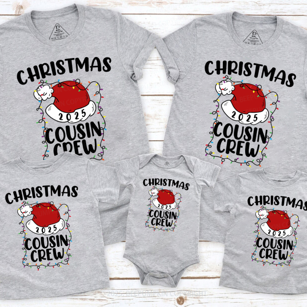 Cousin Crew 2025 Christmas Matching Shirts Beepumpkin