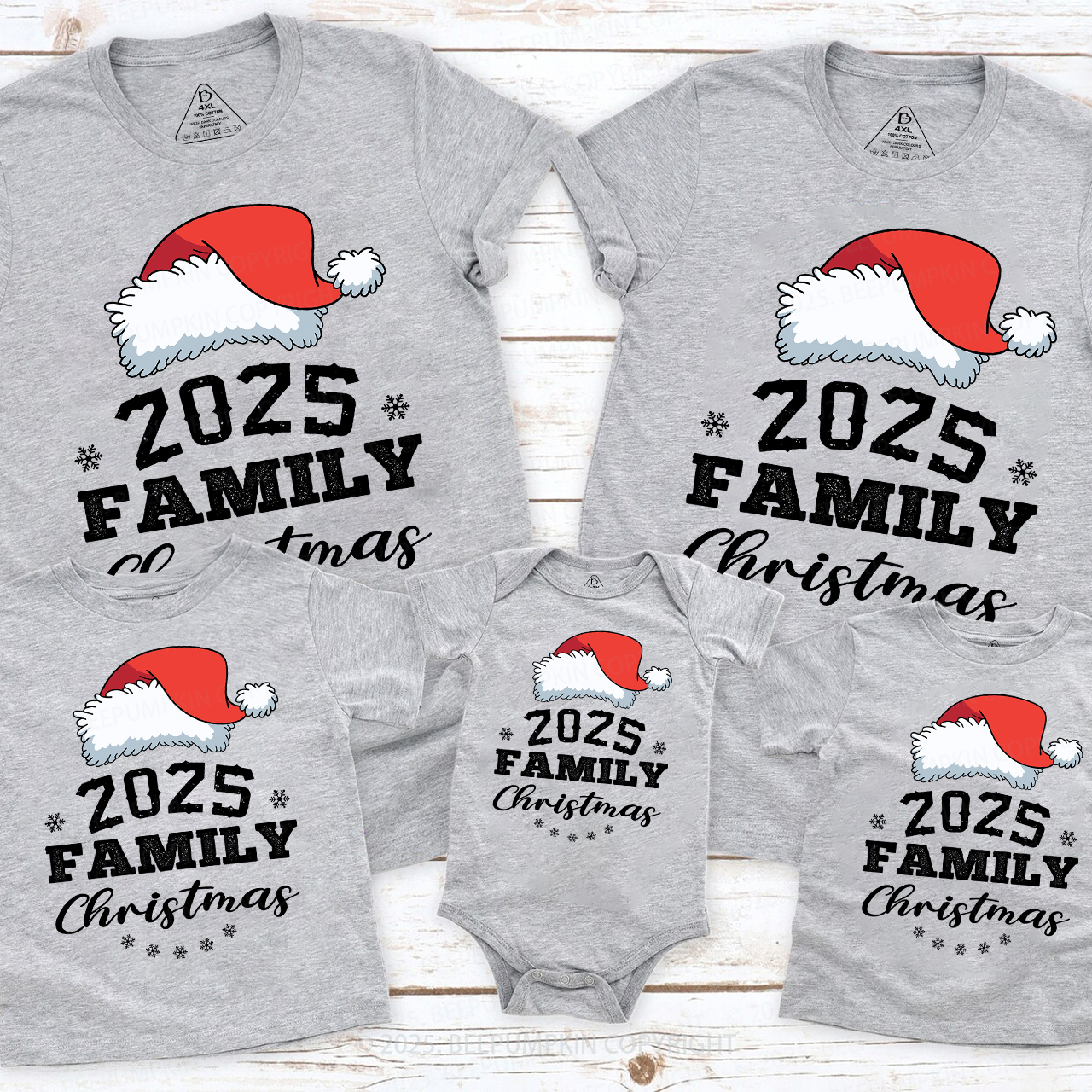 Family Christmas 2025 Lucky Day T-Shirt For Family Beepumpkin