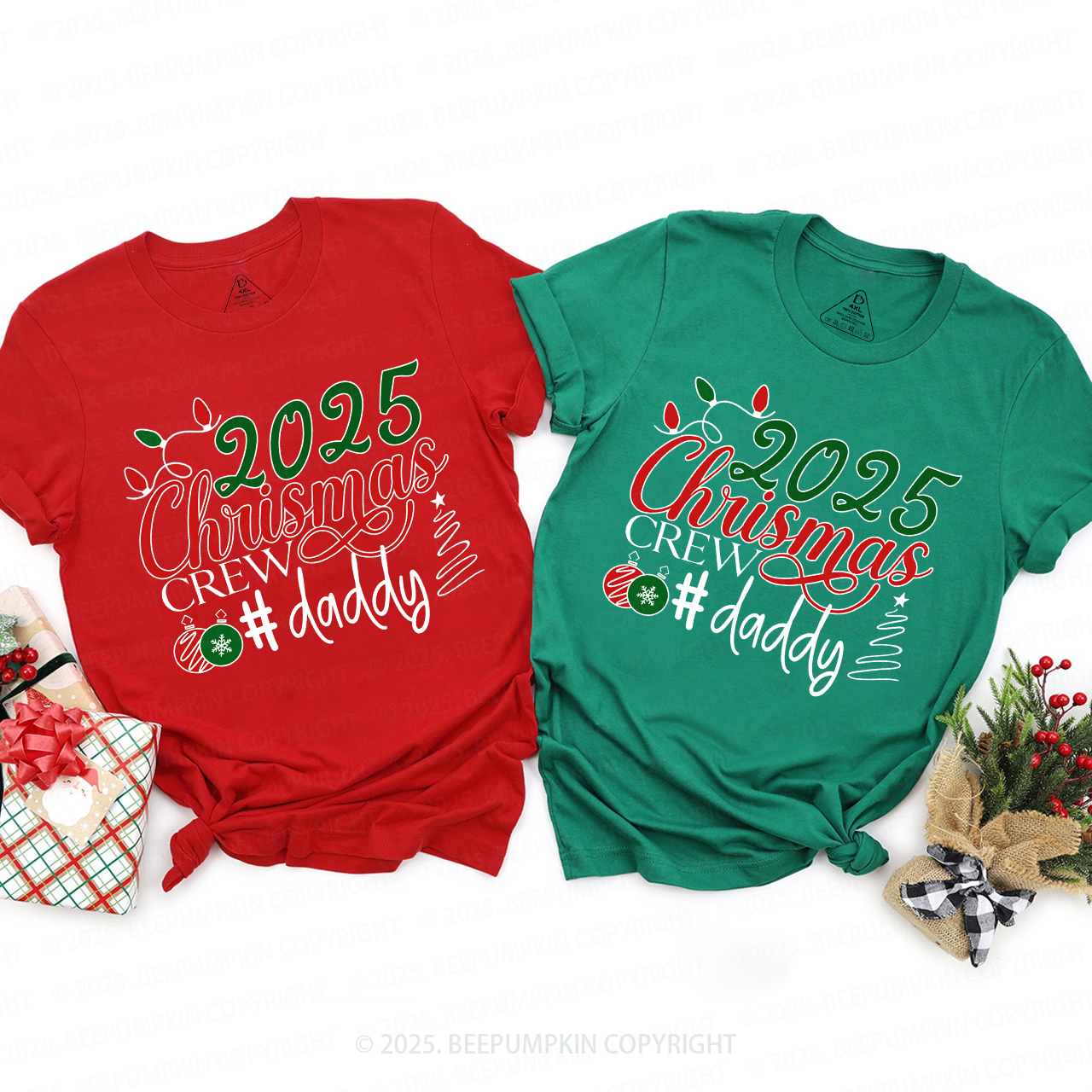 2025 Christmas Crew Family Matching Shirts Beepumpkin