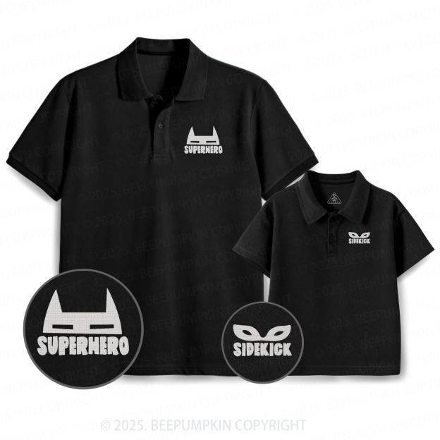 Embroidery Hero Dad&Me Matching Polo Shirt Beepumpkin