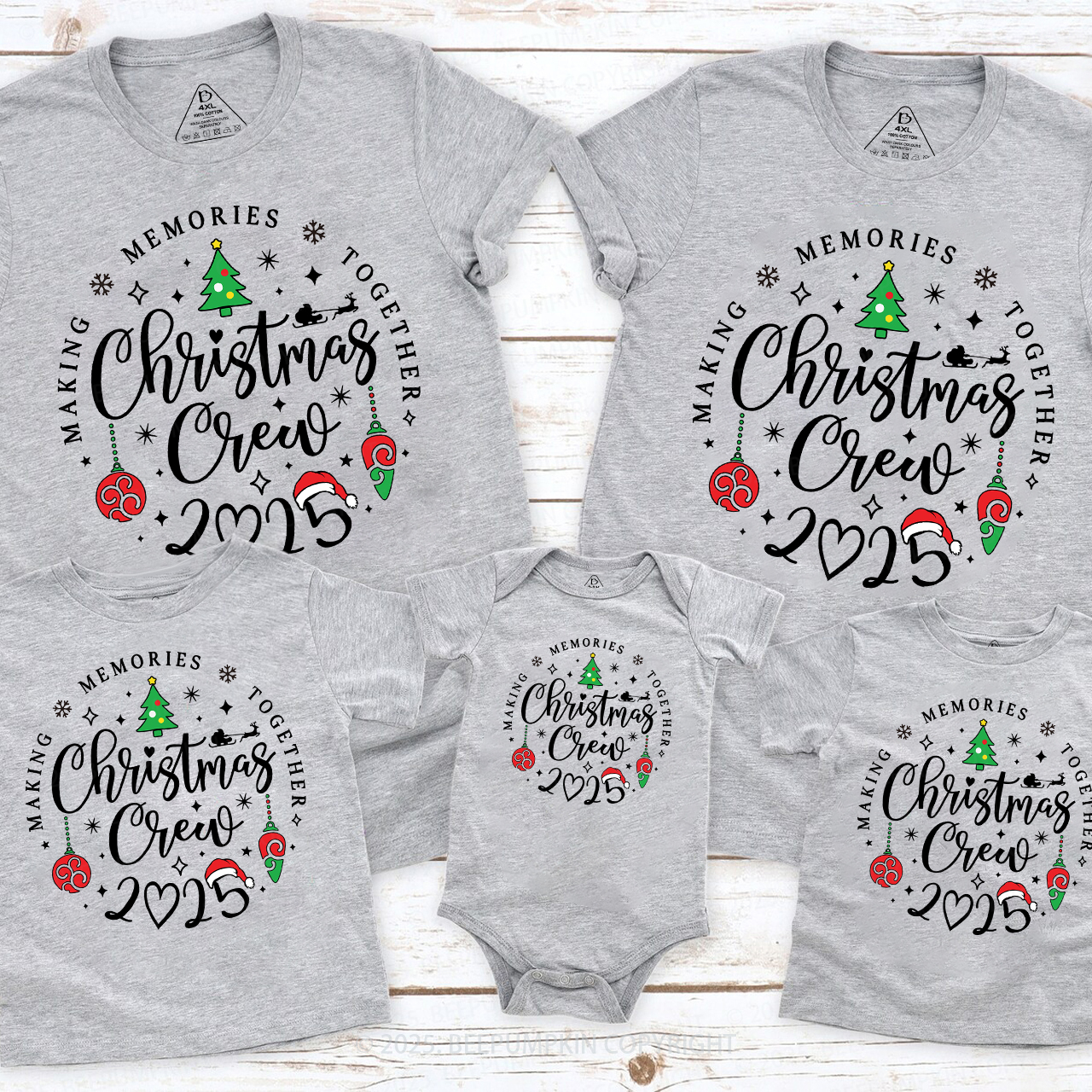 Making Memories Together 2025 Family Christmas Shirts Beepumpkin