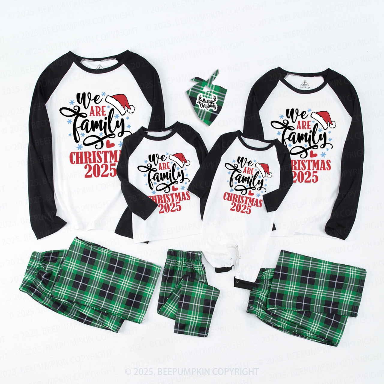 2025 We Are Family Christmas Reunion Matching Pajamas Beepumpkin