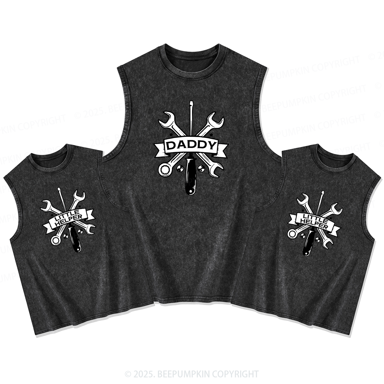 Little Helper Dad&Me Matching Washed Tank Top