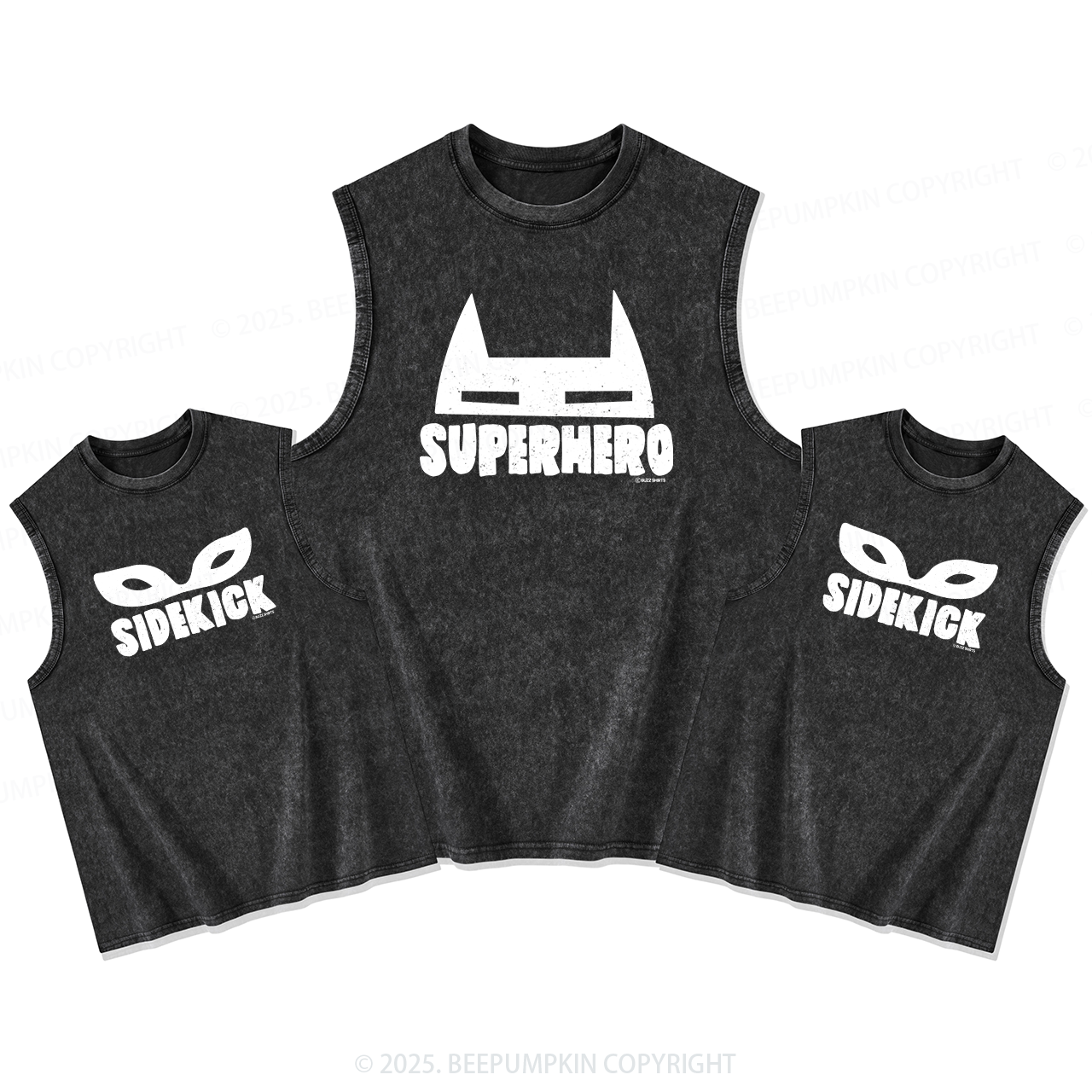 Hero Dad&Me Matching Washed Tank Top