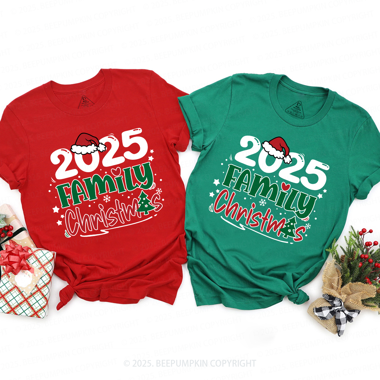 2025 Family Holiday Matching T-Shirts Beepumpkin