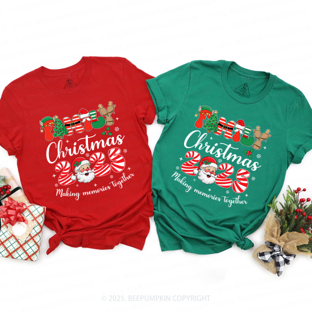 2025 Santa Claus Christmas Crew Family Matching T-Shirts Beepumpkin