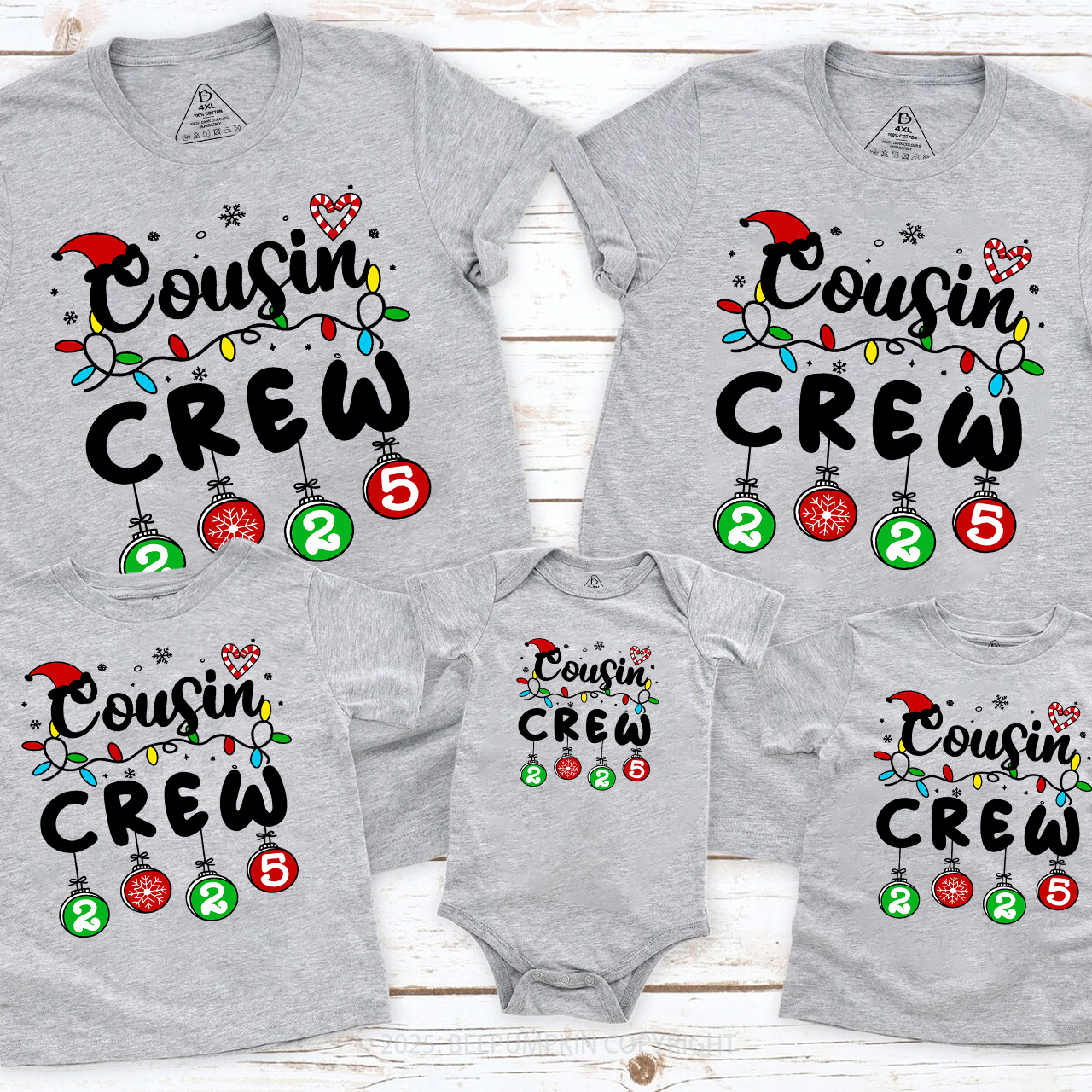 2025 Cousin Crew Lanterns Matching Family T-shirts Beepumpkin