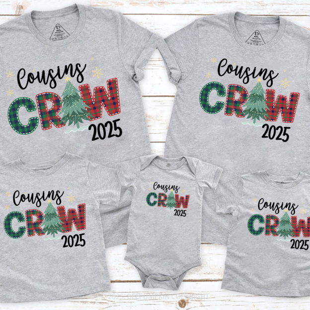 2025 Cousins Crew Christmas Family Matching Tees Beepumpkin