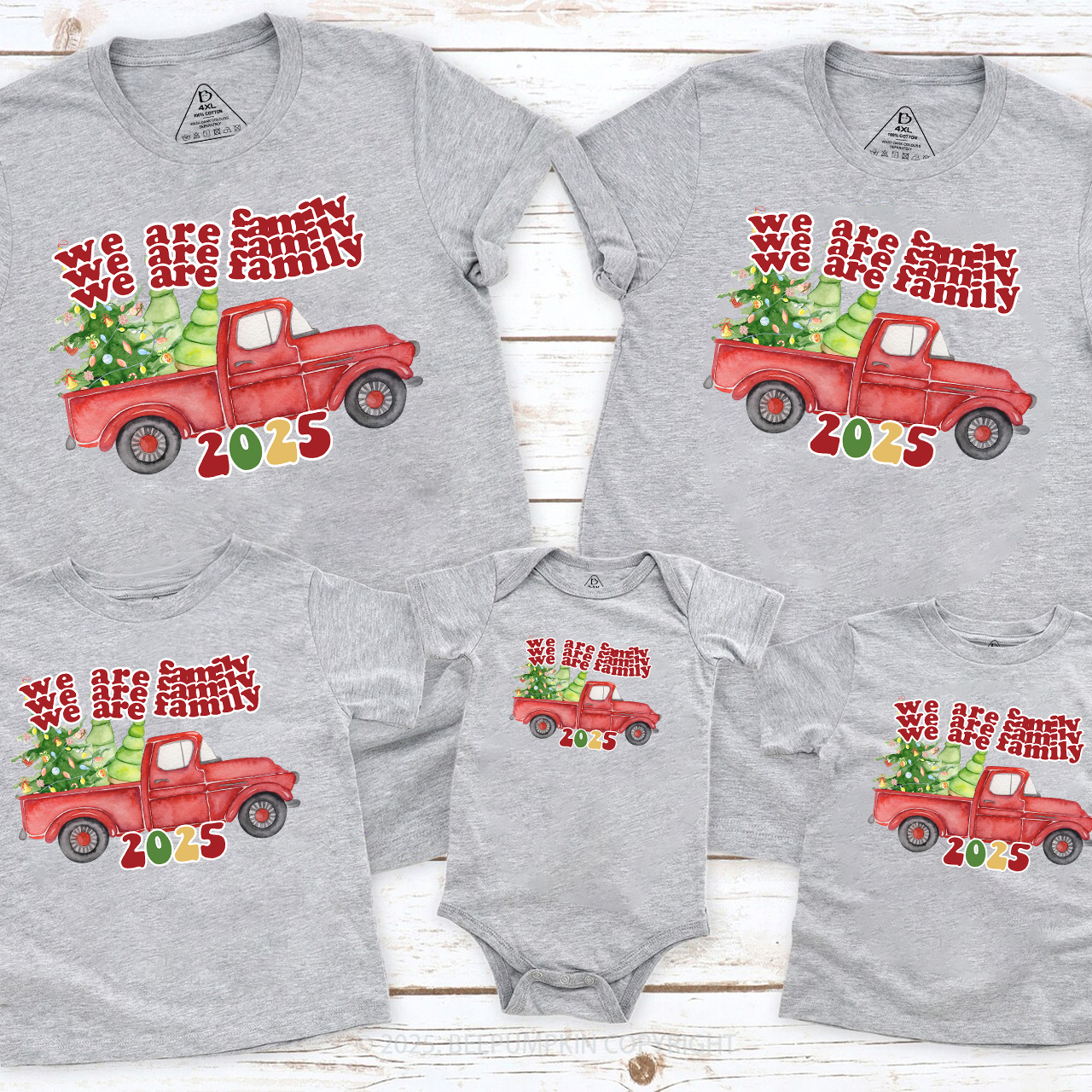 We Are Family 2025 Christmas Matching Shirts Beepumpkin