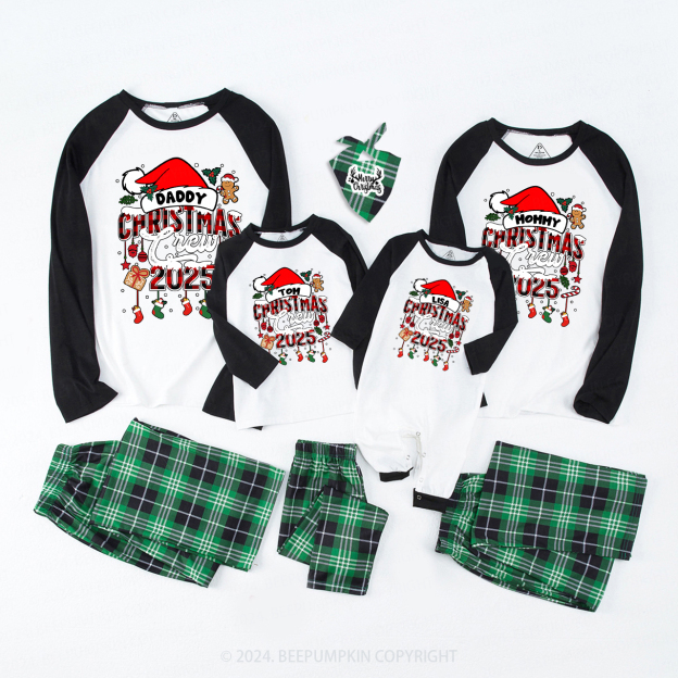 Custom Christmas Crew 2025 Matching Party Pajamas Beepumpkin