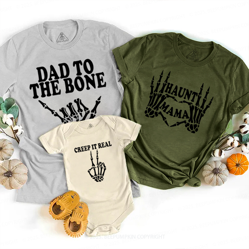 Personalized Love To The Bone Halloween Family Matching Shirts