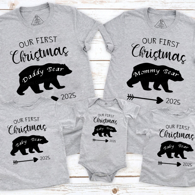 2025 Christmas Bear Family Matching Shirt