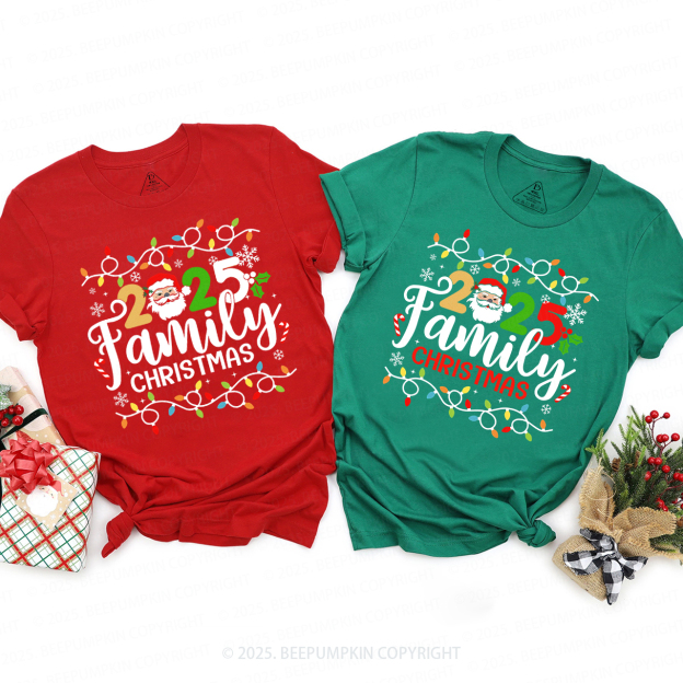 2025 Family Christmas Family Matching T-Shirts Beepumpkin