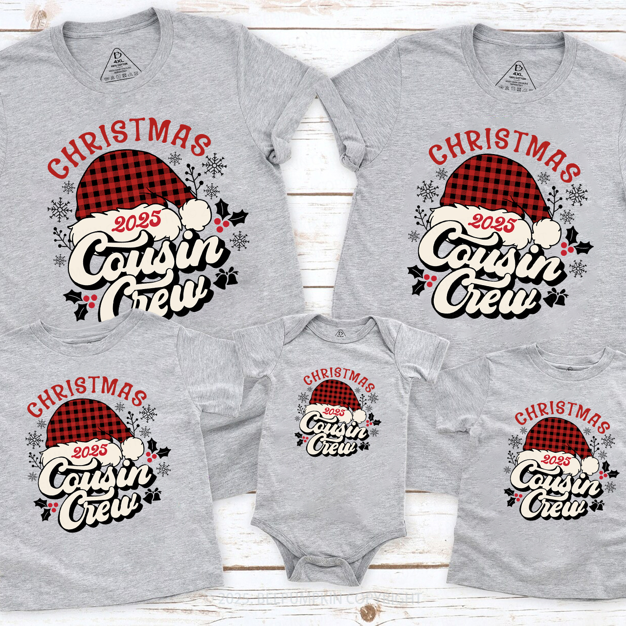 2025 Xmas Gift for Cousins-Cousin Crew Matching Shirts