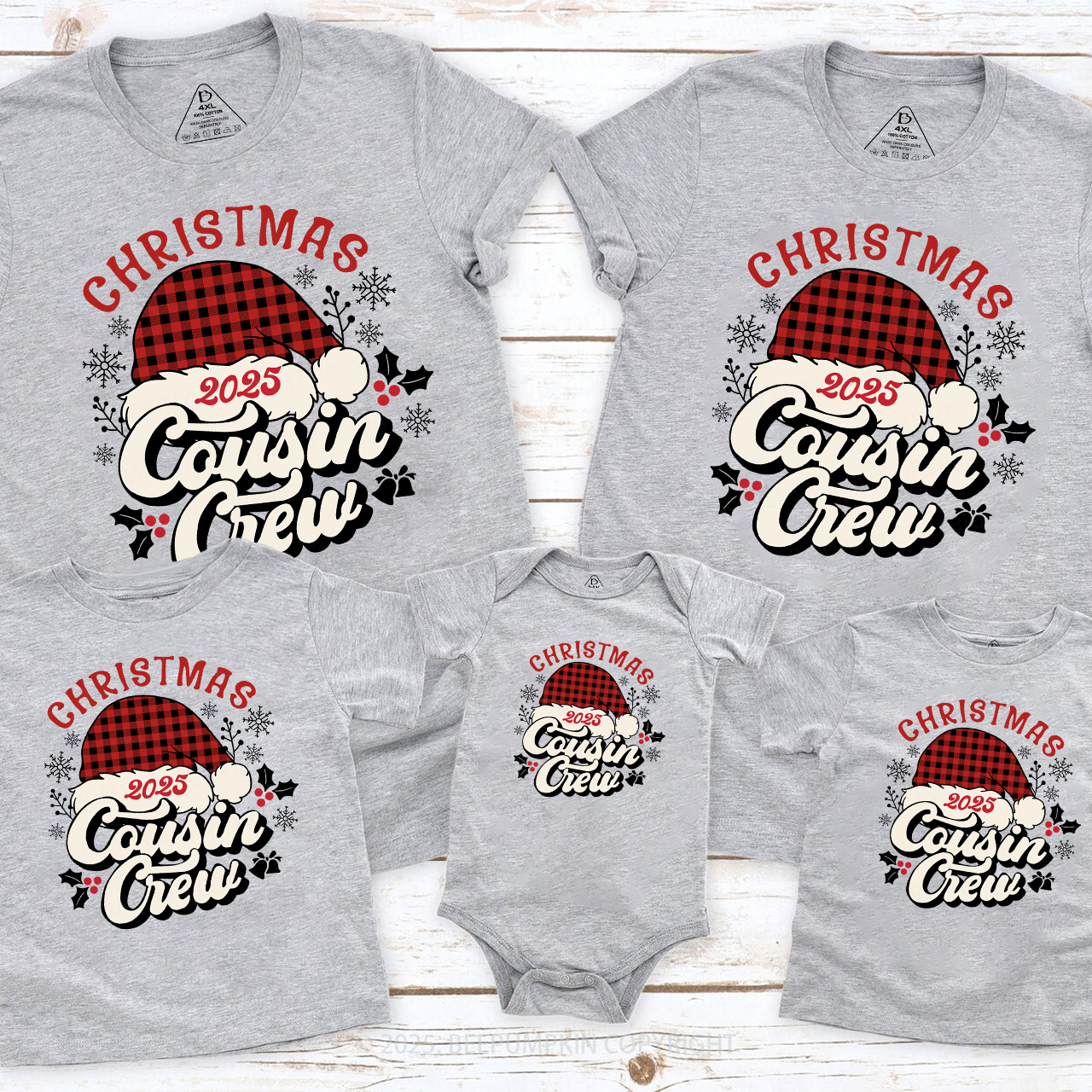 2025 Xmas Gift for Cousins-Cousin Crew Matching Shirts