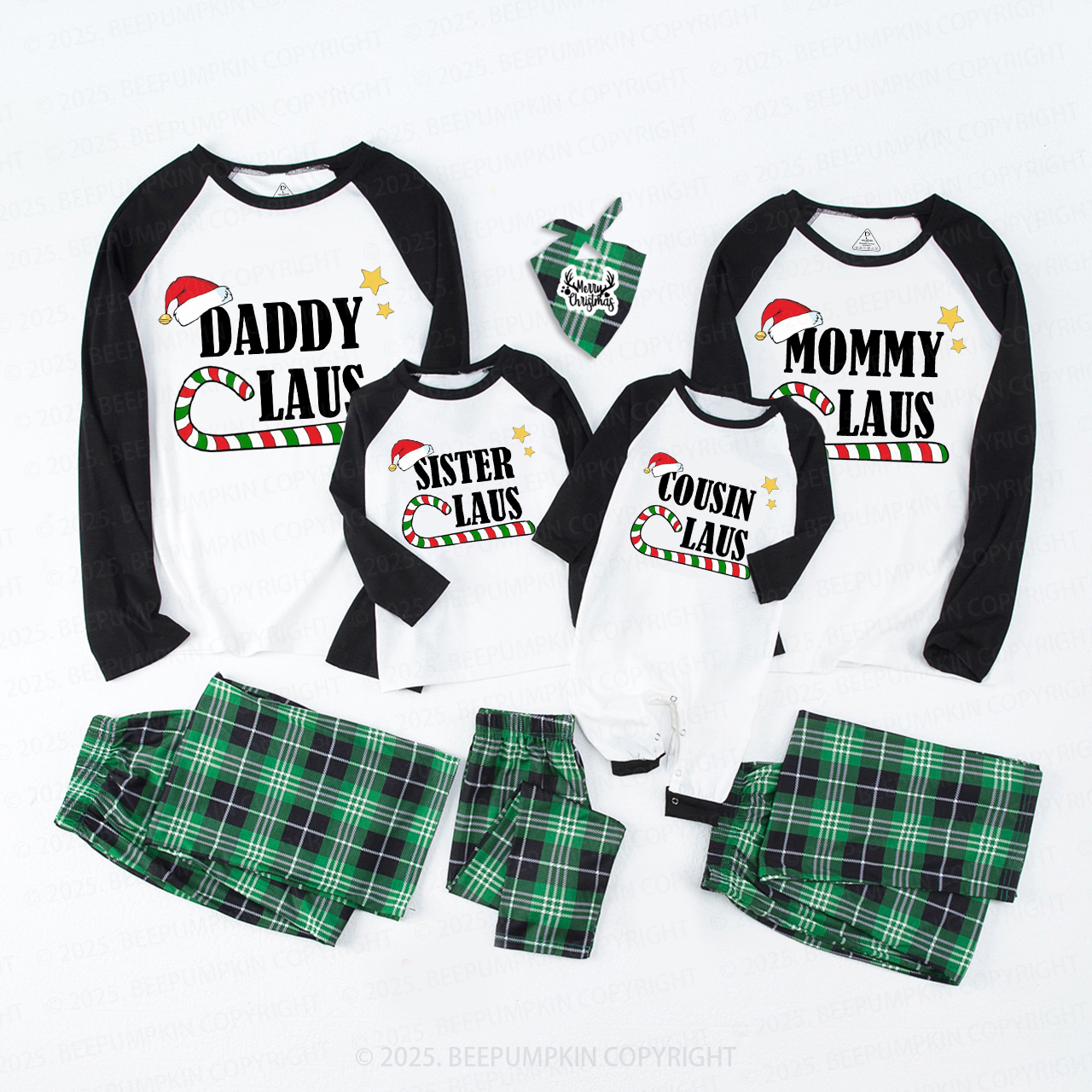Personalized Holiday Claus Squad Christmas Family Matching Pajamas