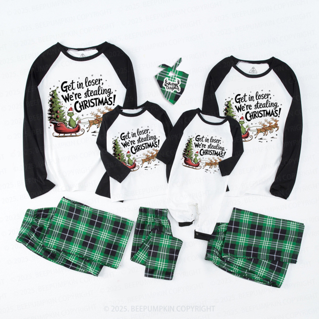 We're Stealing Christmas Family Matching Pajamas