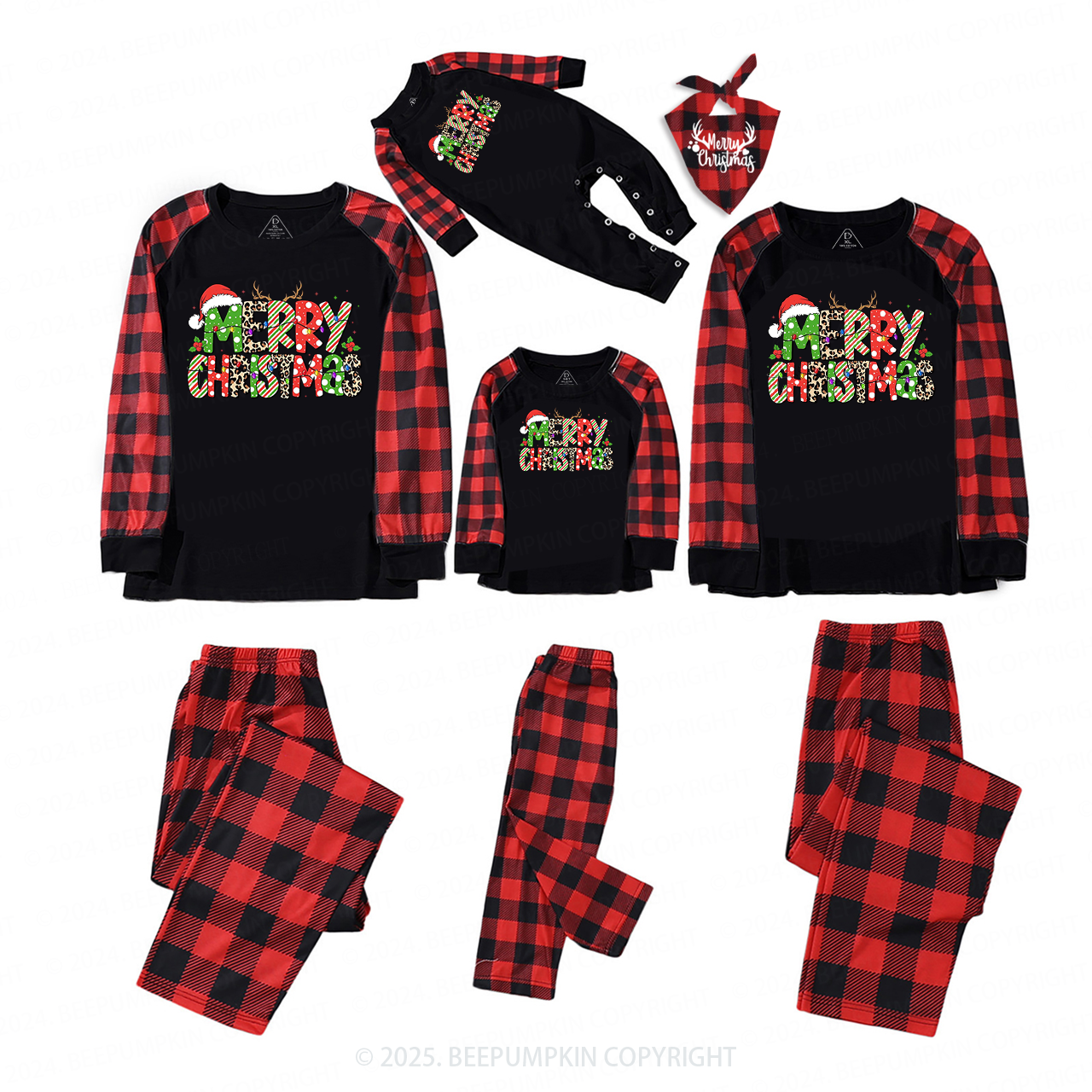 Merry Christmas Family Matching Pajamas