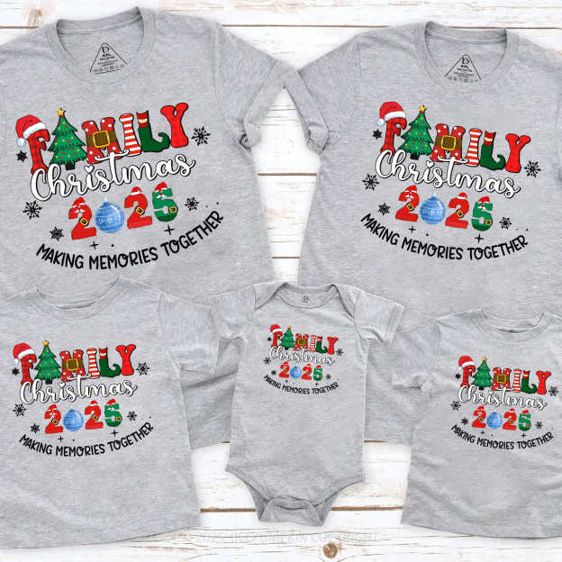 Family Christmas 2025 Matching T-Shirts Beepumpkin