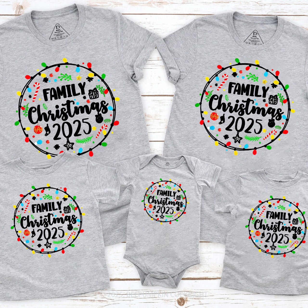 Cherished Moments 2025 Christmas Family Matching T-Shirts Beepumpkin