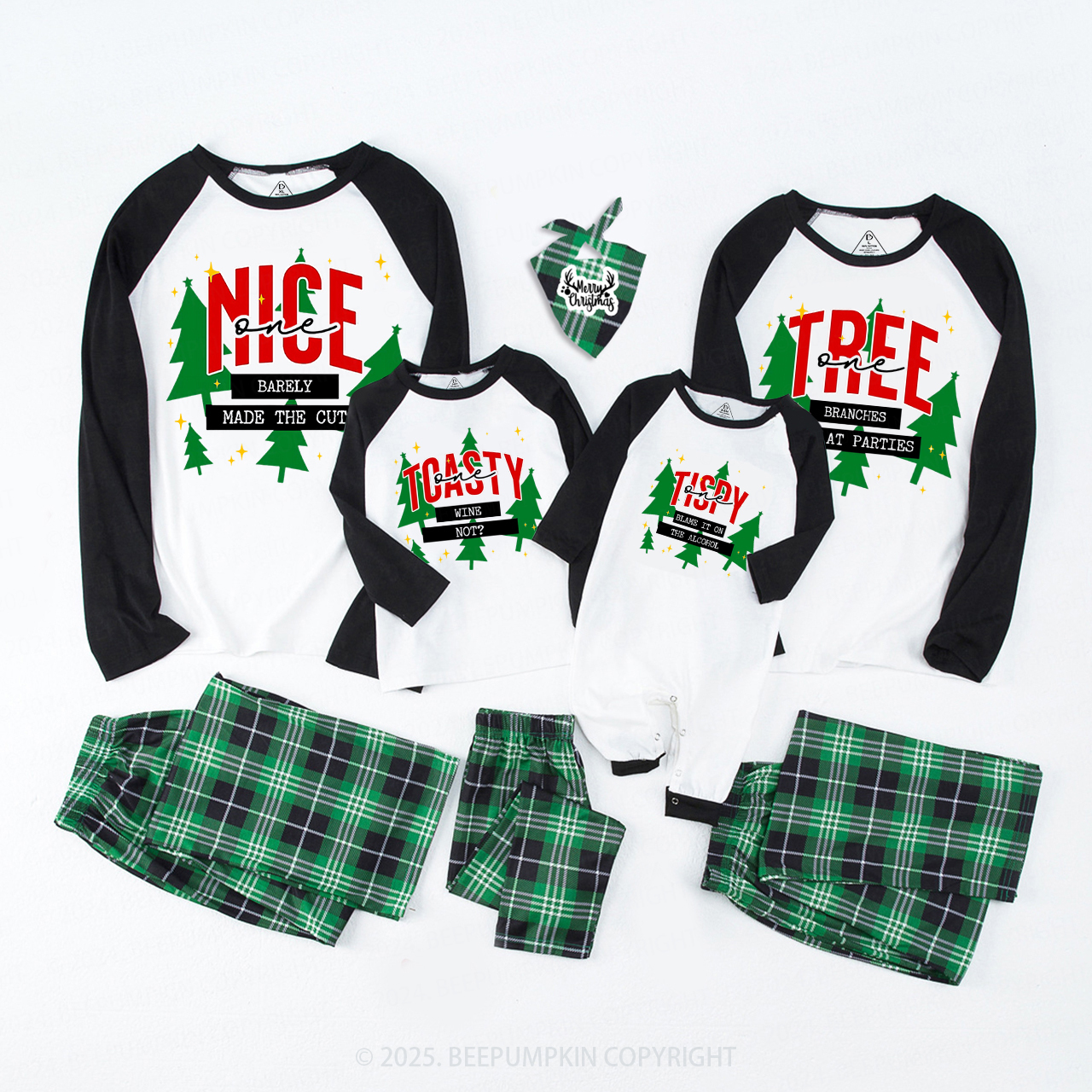 Personalized Funny Group Christmas Family Matching Pajamas