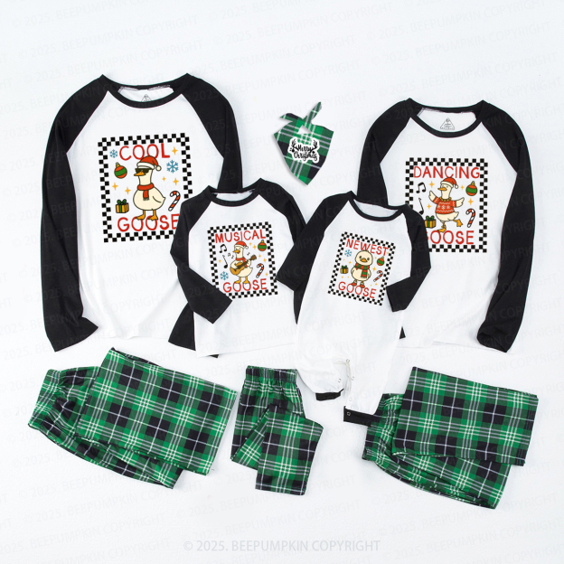 Personalized Goose Christmas Family Matching Pajamas