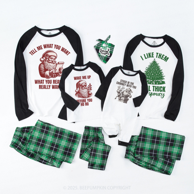 Personalized Jolly Jokes & Cheers Christmas Family Matching Pajamas