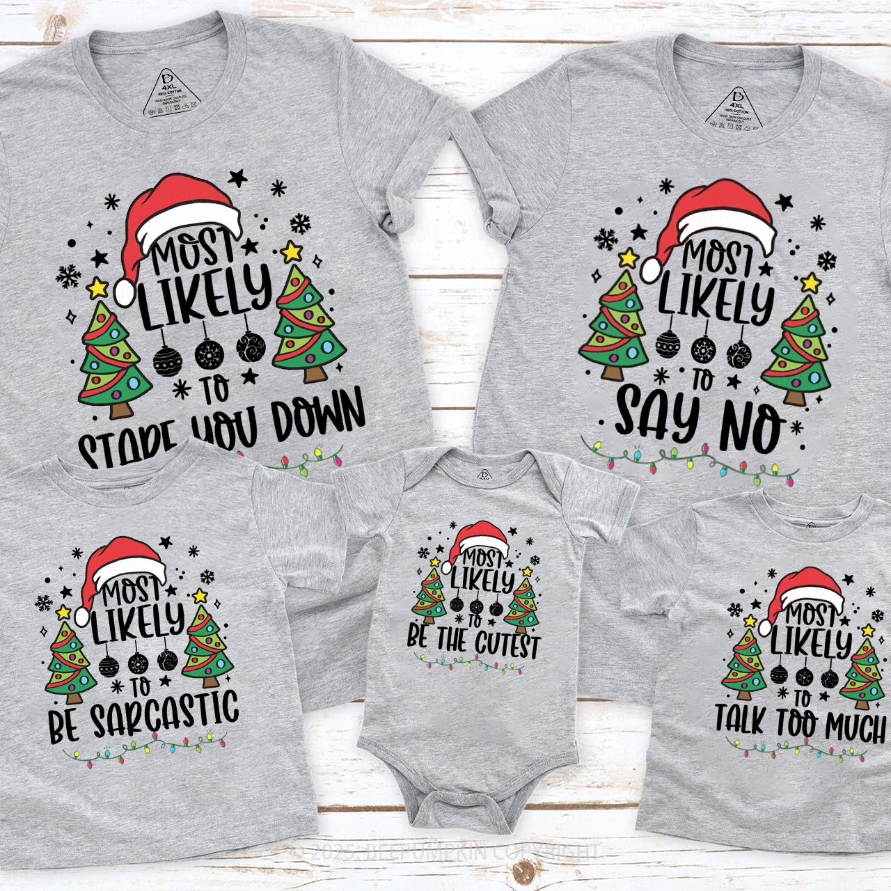 Personalized 30 Most Likely To Family Matching T-Shirts Beepumpkin