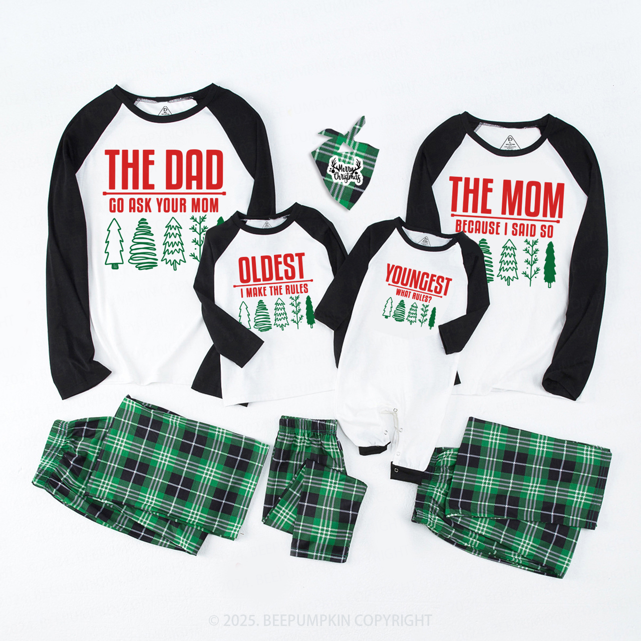 Personalized Funny Group Christmas Family Matching Pajamas
