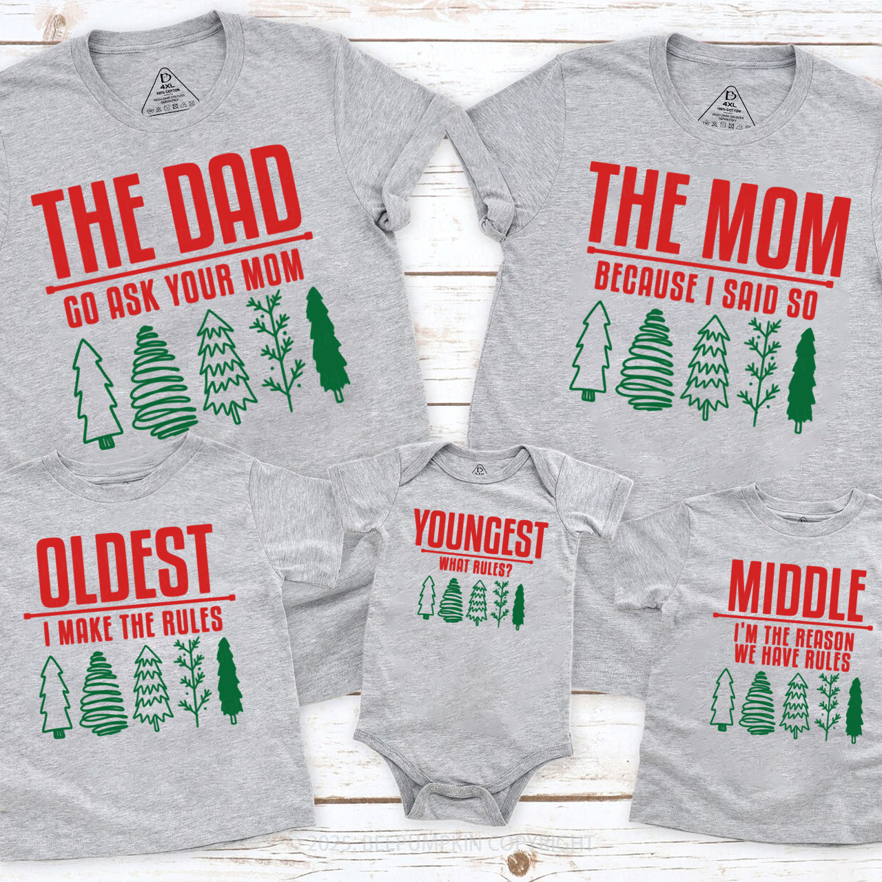 Personalized Funny Group Family Matching T-Shirts Beepumpkin