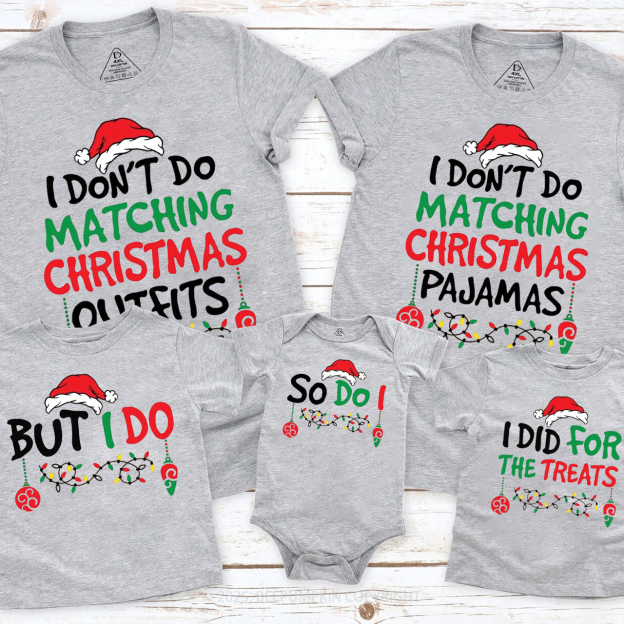 Personalized Mama Made Me Do It Christmas Family Matching T-Shirts Beepumpkin