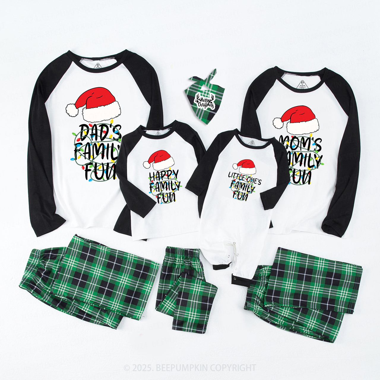 Personalized Forced Family Fun Christmas Matching Pajamas