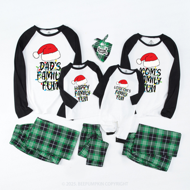 Personalized Forced Family Fun Christmas Matching Pajamas