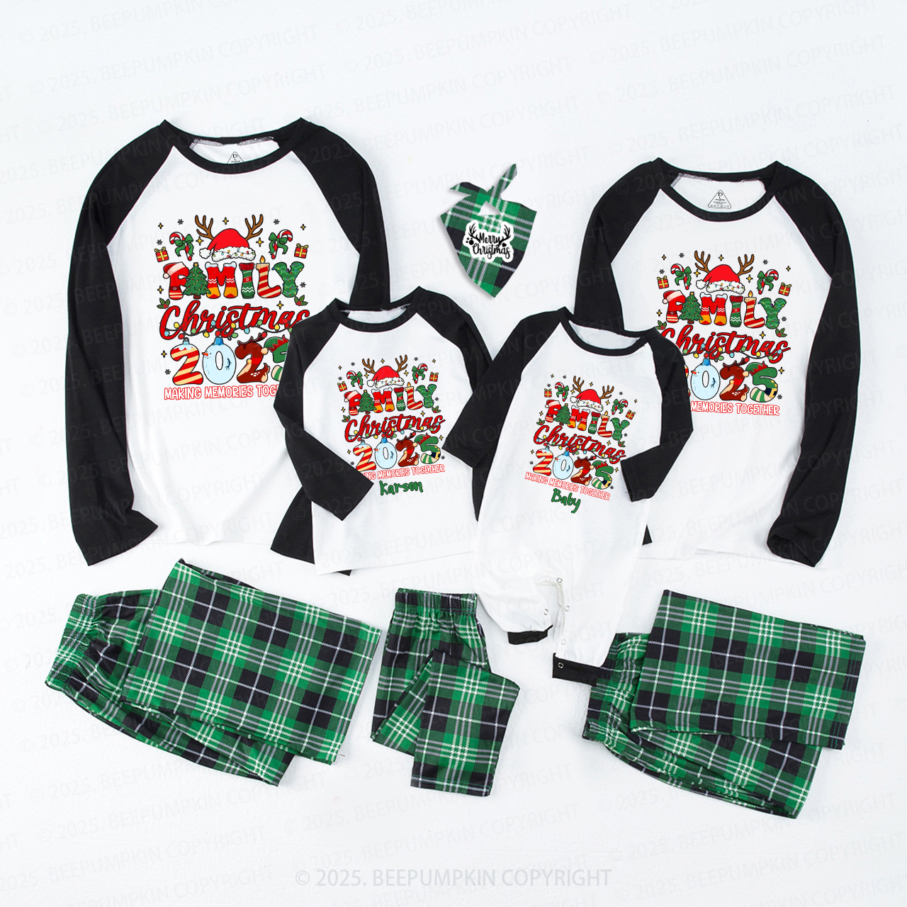 Personalized Christmas Magic 2025 Family Matching Pajamas