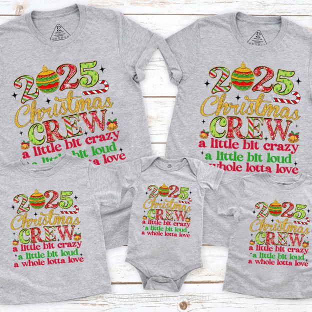 Christmas Crew 2025 Family Matching T-Shirts Beepumpkin
