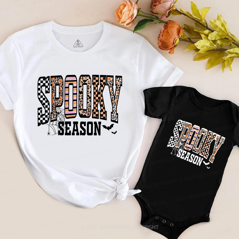 Retro Halloween Spooky Family Matching Shirts