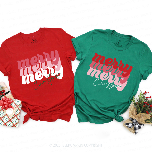 Merry Christmas Family Matching Shirts Beepumpkin