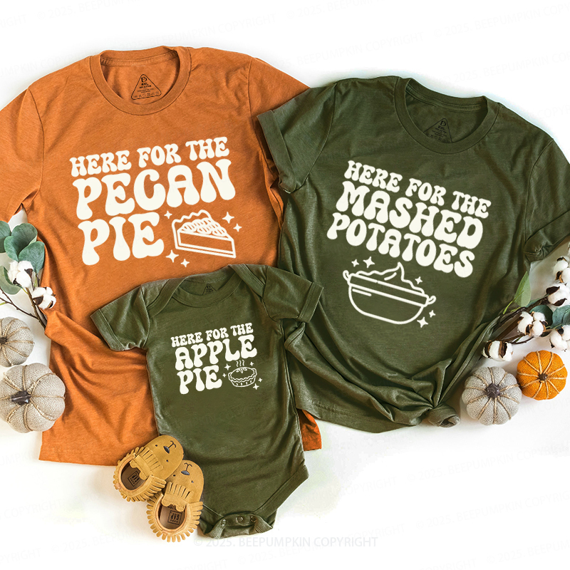 Personalized I’m Here For Thanksgiving Family Matching Shirts