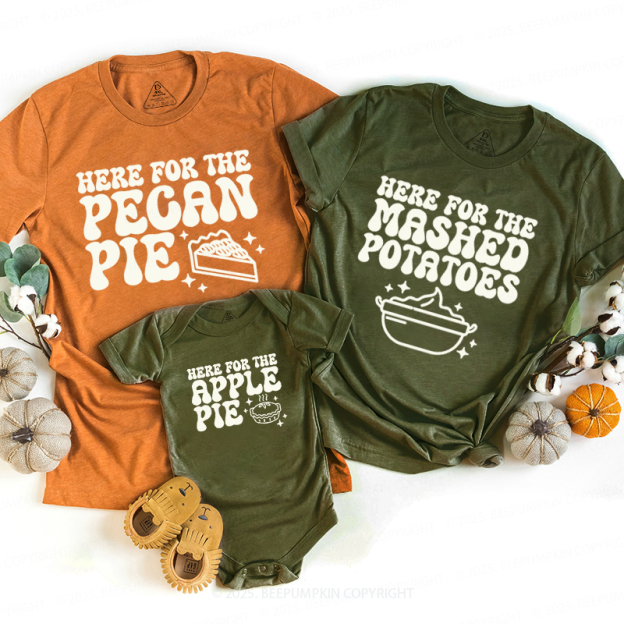 Personalized I’m Here For Thanksgiving Family Matching Shirts