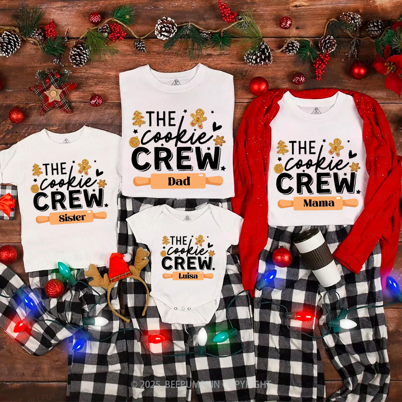 Personalized The Cookie Crew Family Matching T-Shirts Beepumpkin